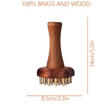Radiant Skin Savior Lymphatic Detox Face Massager Fades Wrinkles Firms Jawline and Eyes Natural Copper Wood Beauty Tool