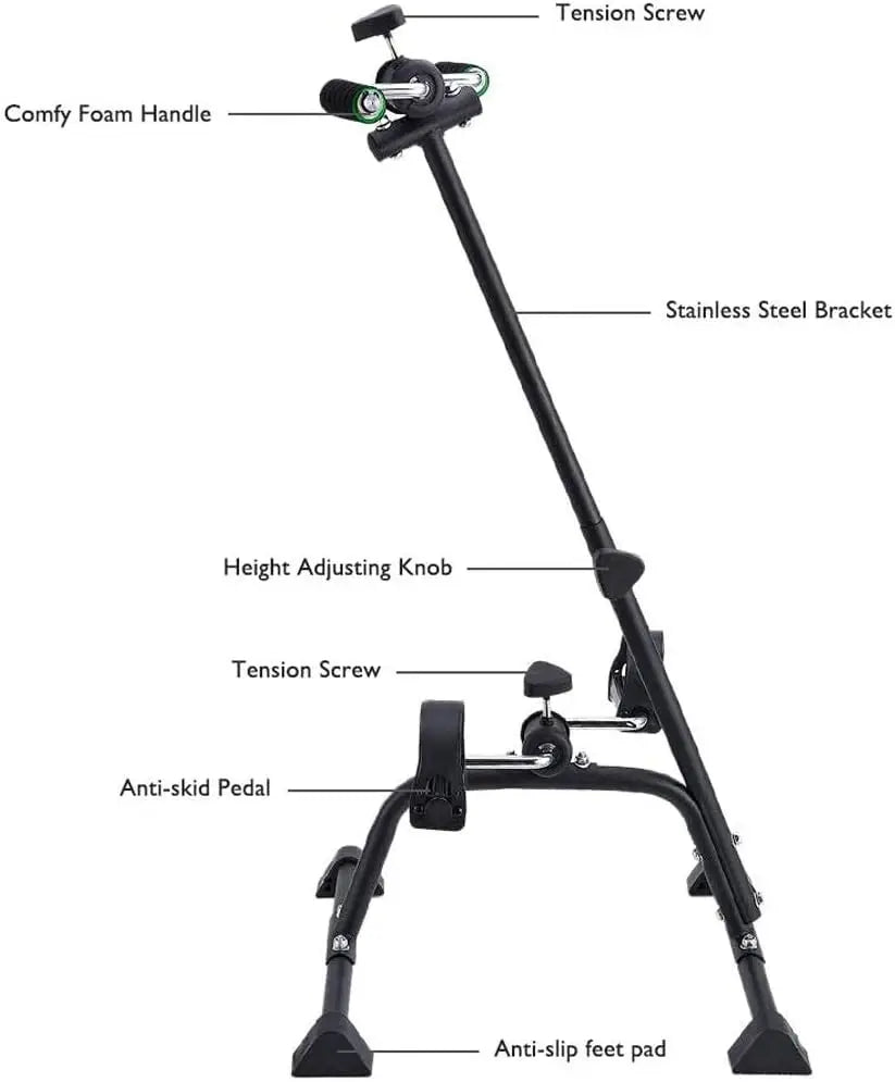 Adjustable Indoor Fitness Bike – Body, Arm & Leg Exercising & Physical Therapy Machine