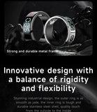 2025 SR08 Smart Ring – LED Display, Heart Rate & SpO₂ Monitor, 5ATM Waterproof Fitness Ring for Men & Women