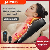 Electric Massage Neck Pillow Shiatsu Head Cervical airbag Ttraction Body Back Waist Massager Car with Heating Vibrating Massage