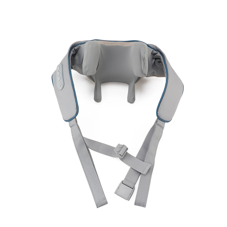 Foreverlily Wireless Neck and Shoulder Massager – Heated Kneading Massage Shawl