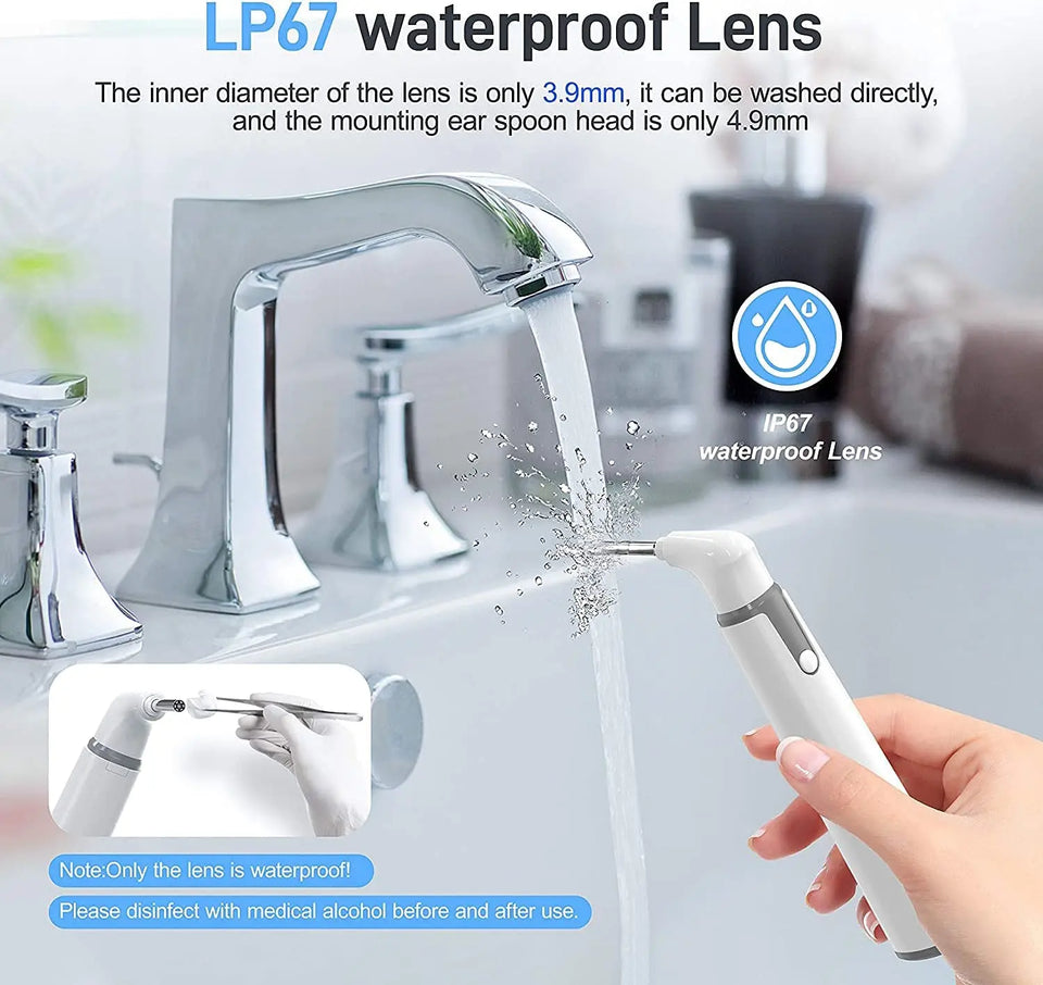 WiFi Digital Otoscope 3.9mm Ear Camera for iPhone & Android – Ear Wax Removal & Inspection Tool