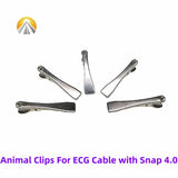Multi-Function Veterinary ECG Clips – EKG Clamp Electrodes for Animal Medical Cables (DIN 3.0, Banana 4.0, Snap 4.0)