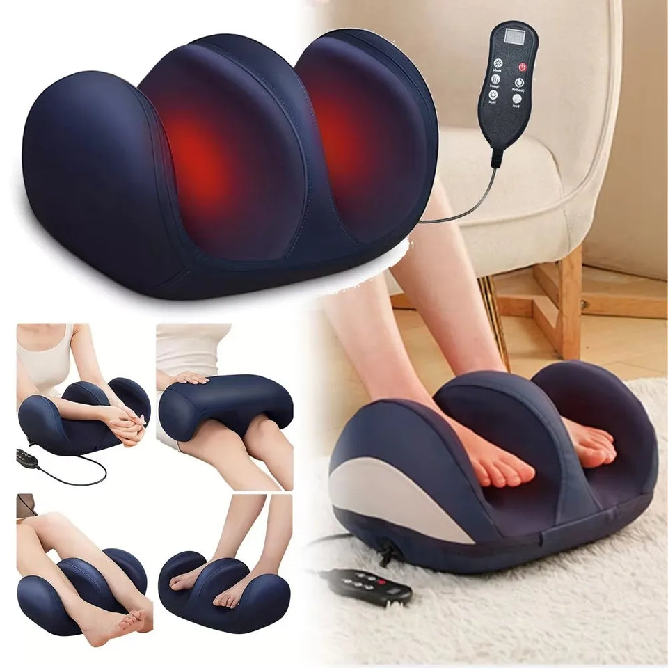 Super Big Eletric Foot Calf Massager Leg Massage Heated Roller Pressure Compresstion Relax Feet Muscle Blood Circulation Tools