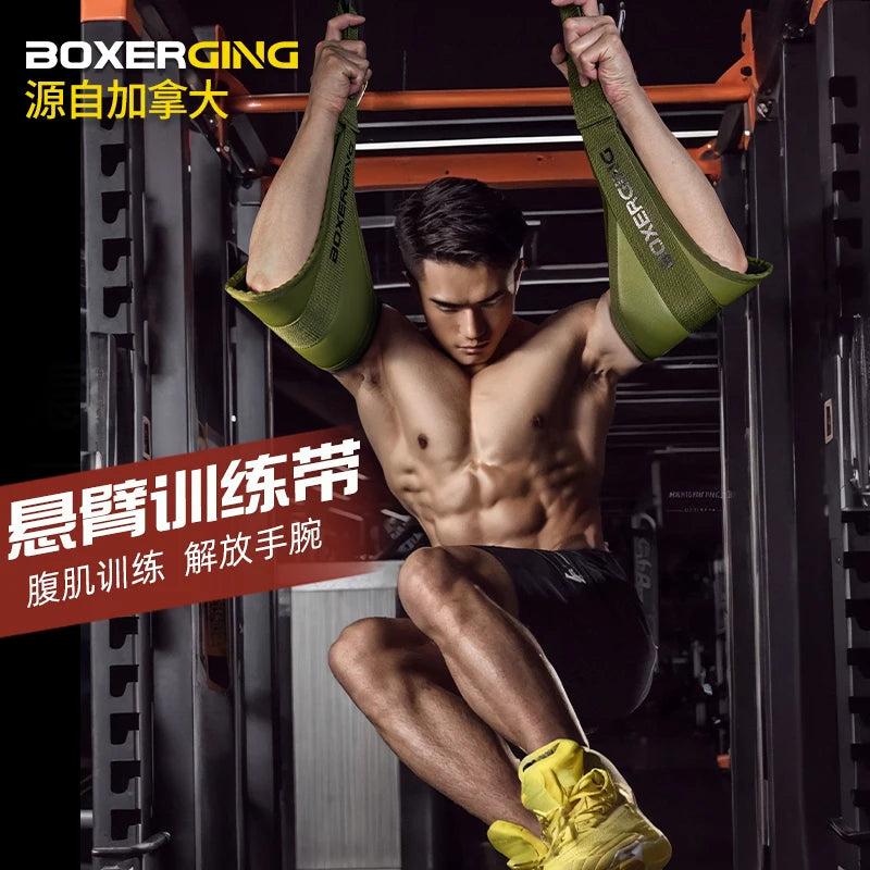 1 Pair Abdominal & Leg Muscle Hanging Sling Straps – Pull-Up Training for Horizontal Bars