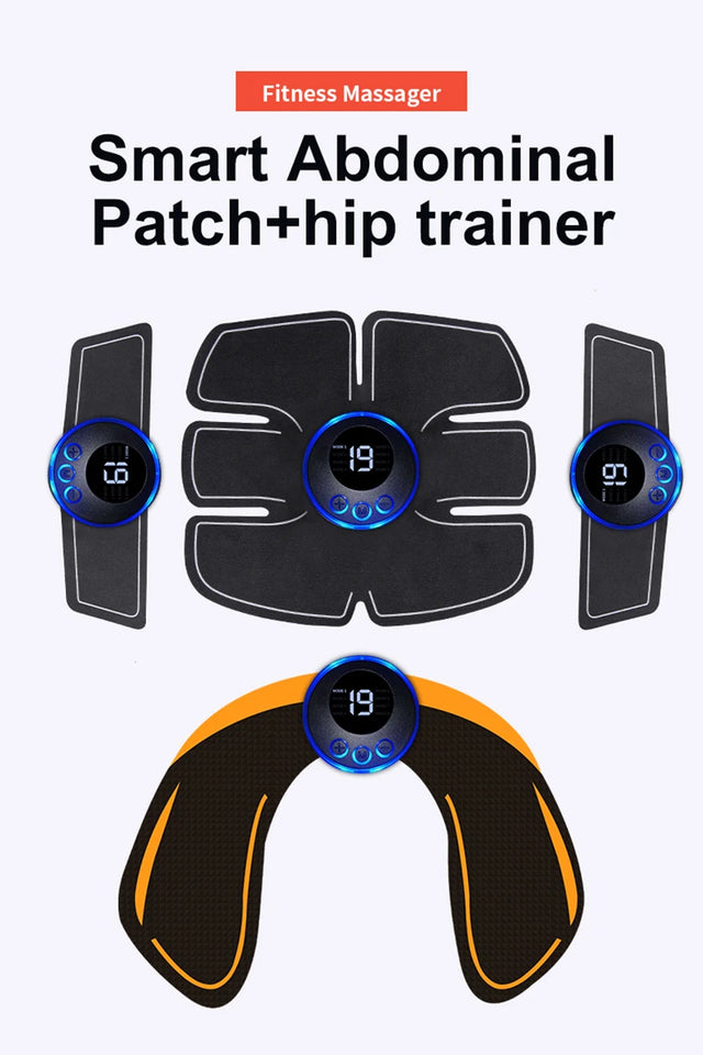 Electrical Muscle Stimulator Massager – Abs, Buttocks, Arms, Legs & Hips Toner for Fitness Training