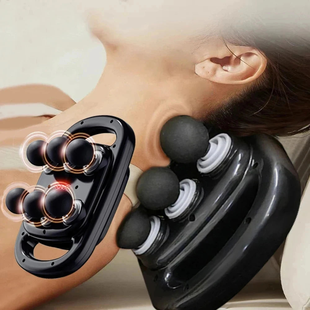 6-Head Massage Gun – Deep Tissue Percussion Massager for Neck, Spine & Full Body Muscle Relief