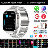 2025 Uric Acid & Blood Fat Smartwatch – ECG+PPG, Pulse, Blood Pressure, Bluetooth Call & Sports Fitness Health Tracker