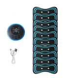 EMS Pulse Neck Massager Sticker Tens Cervical Massageador Back Masajeador Patch Muscle Stimulator Pain Relief Gel Pads Stretcher