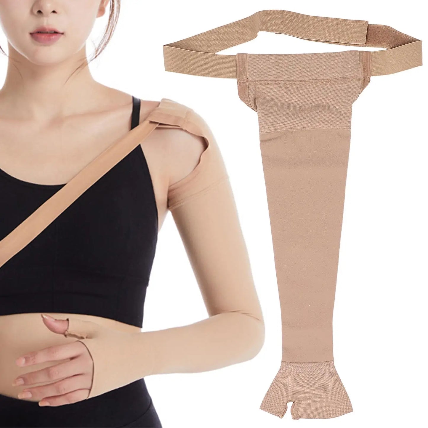 Medical Compression Arm Sleeve – 23-32mmHg Lymphedema Support for Mastectomy & Breast Cancer Recovery