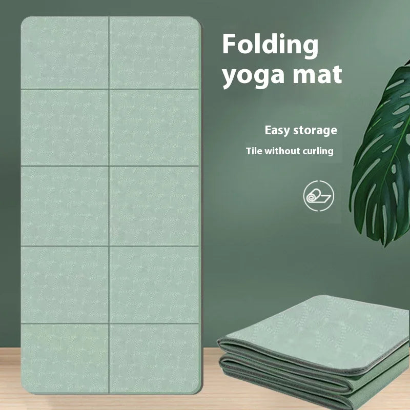 Foldable Anti-Slip Yoga & Nap Mat – Portable Thick Fitness Floor Mat for Home, Kids, and Students