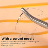 Medical Nylon Monofilament Suture Kits 4/0 – Individually Wrapped Veterinary & Practice Sutures for Training (1–100pcs)