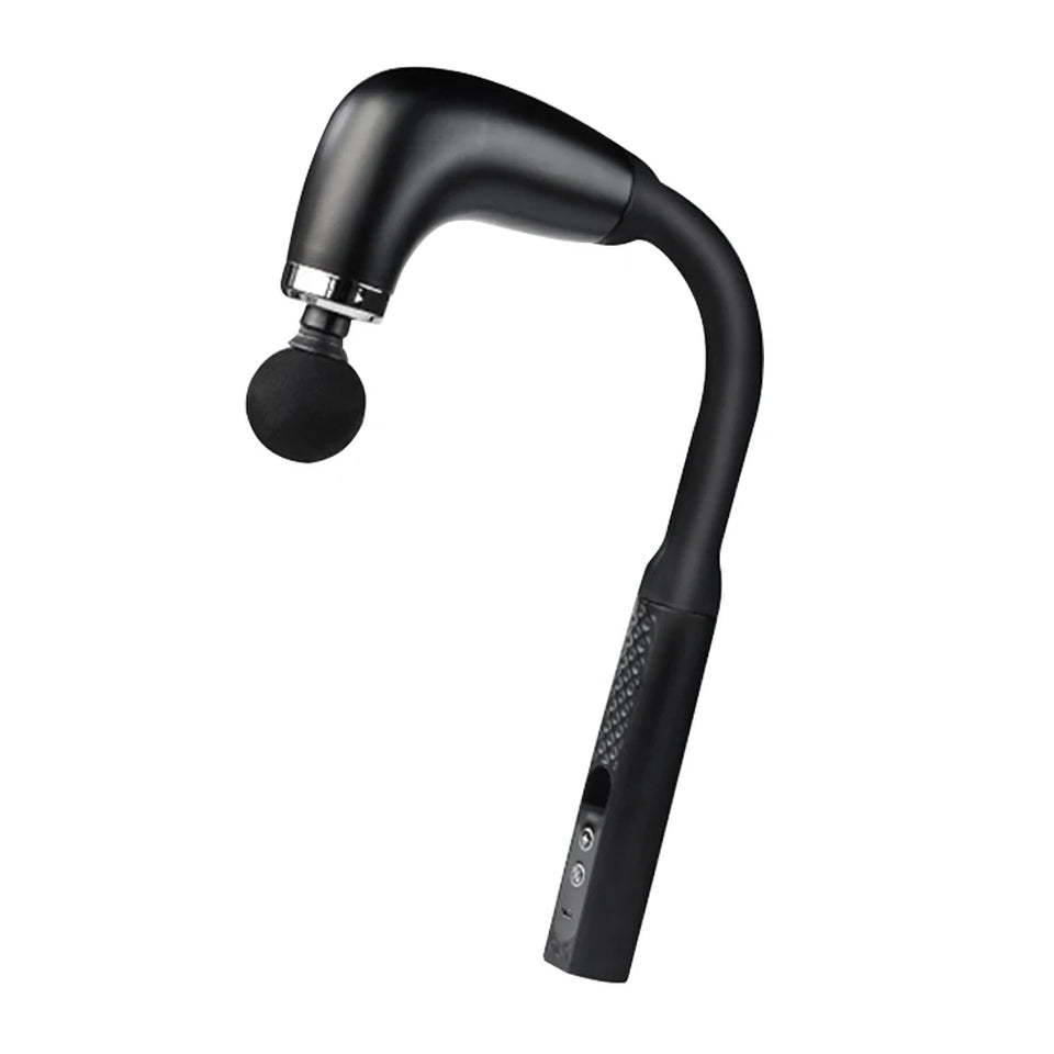 Fascia Gun with Extended Handle – Self-Assist Deep Tissue Massager for Upper & Lower Back Muscle Relaxation