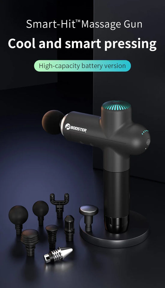 Booster Massage Gun – Smart Electric Fascia Massager for Deep Tissue Muscle Relaxation & Fitness Recovery