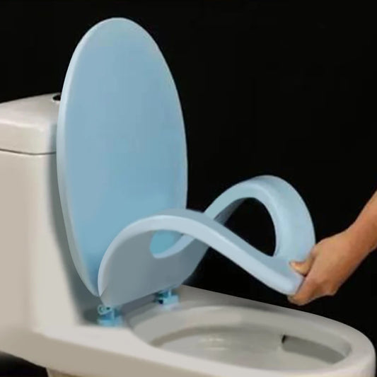 Round Soft-Close Toilet Seat – Comfortable Cushion Bathroom Replacement for Standard Toilets