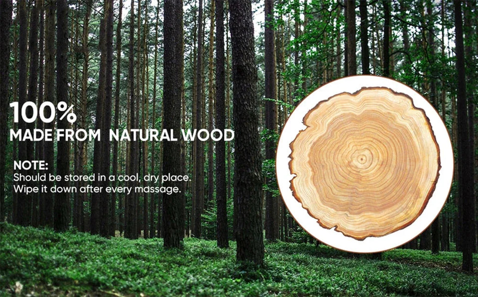 Wooden Massage Tools Wood Lymphatic Drainage Massager Anti Cellulite Body Shaping Tools for Beauty, Gua Sha, Sore Muscle Relief