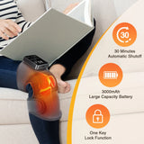 Electric Knee Massager 3 Vibrations 5 Levels Hot Compress Shoulder Elbow Massage Knee Support Brace Knee Protection Health Care