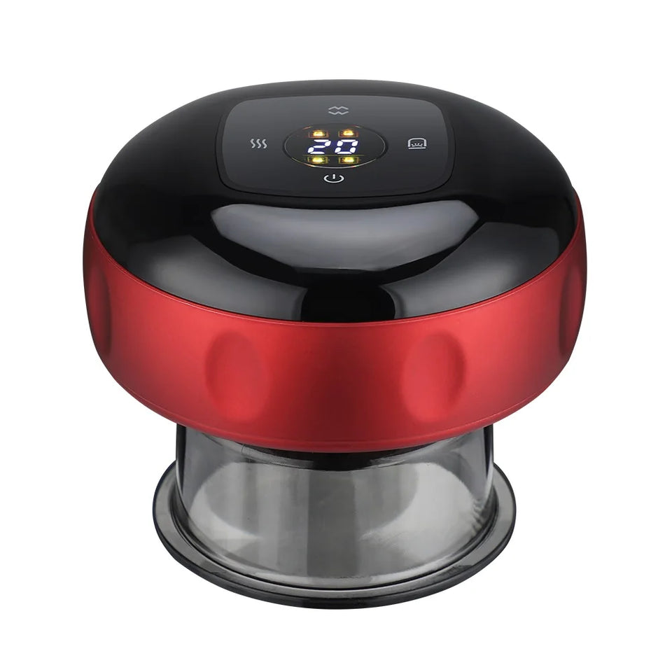 Electric Vacuum Cupping Massager Anti-Cellulite Suction Cups Heating Guasha Fat Burning Skin Scraping Body Slimming