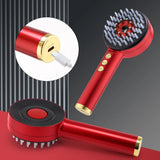 Electric Microcurrent Spray Massage Comb Red Blue LED Hair Follicle Comb Scalp Nano Atomized Head Massager Hair Growth Anti Loss