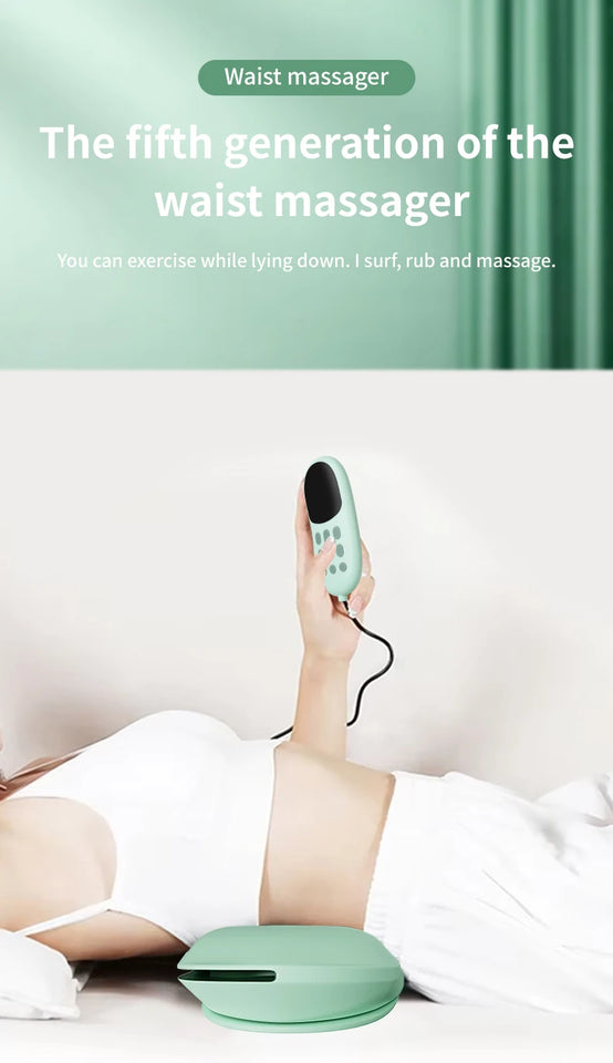 New Upgrade Air-Lip Stretch Low Frequency Thermal Vibration Waist Massage Heeling Spot Left and Right Swing + Up and Down Tracti