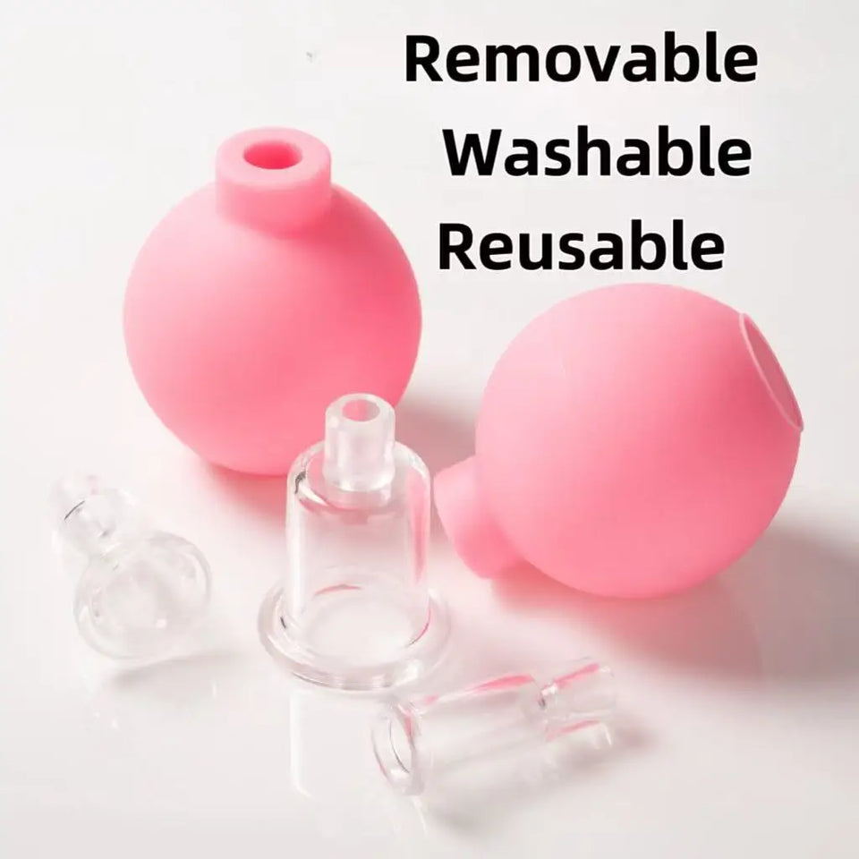 Tuhopeta Vacuum Cupping Glass Jar Cellulite Massager Acupuncture Suction Cup Slimming FatBurning Health Care Chinese MedicalTool