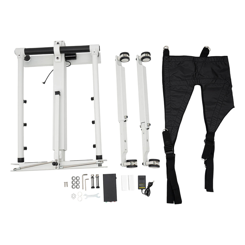 Electric Adjustable Patient Lift Transfer Chair – Foldable Handicap Shower & Commode Toilet Seat for Elderly Home Care