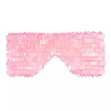 Natural Rose Quartz Eye Mask Massager Jade Relax Sleep Massage Tools Care Stone Face Cooling Sleep Mask