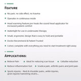 Portable Pain Relief Devices Therapeutic Physiotherapy Equipment Ultrasound Machine For Arthritis Physical Therapy Body Massager