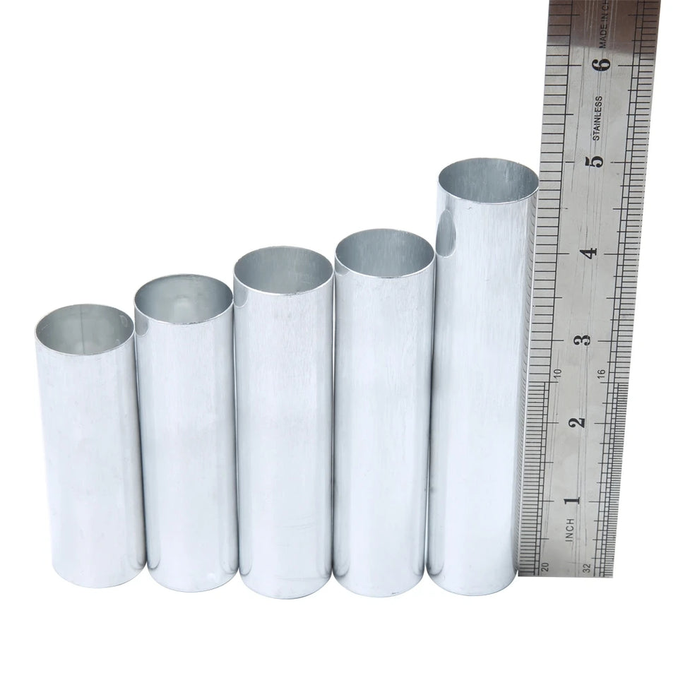 50pcs Dental Lab Aluminum Cartridges – Multi-Dimension Flexible Acrylic Denture Work Supplies