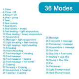 TENS EMS Machine 36 Modes Electronic Muscle Stimulator Physiotherapy Pulse Full Body Massager Health Care Device with 10pcs Pads