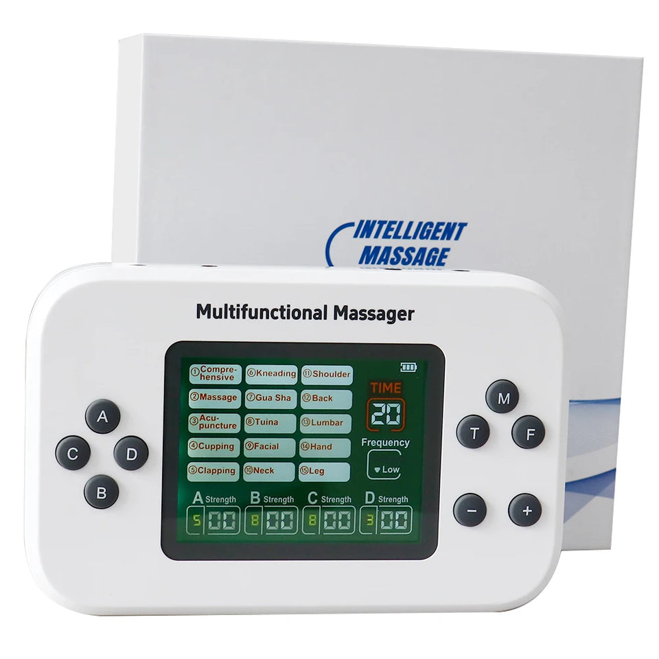 30 Levels 15 Modes Electric Tens Relax Muscle Stimulator EMS Acupuncture Body Facial Massager Digital Therapy Slimming Machine