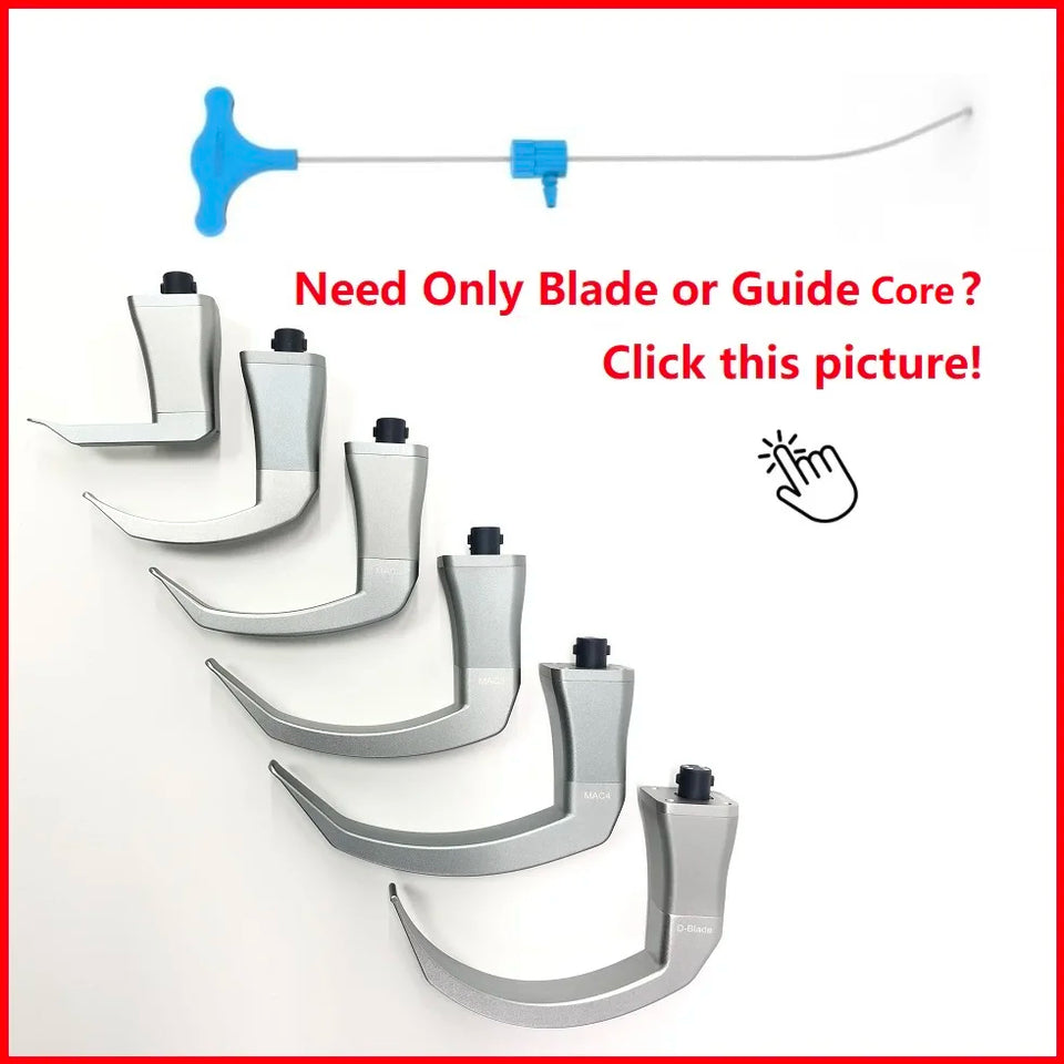 Mexico Local Stock 3.5 Inch HD Touch screen Anesthesia Digital Video Laryngoscope 6 sizes Reusable Sterilizable Blades Optional