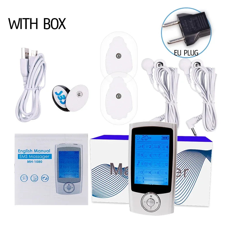 Smart Health 16-Mode Digital Pulse Massager – Electrotherapy Muscle Stimulator & Pain Relief Device