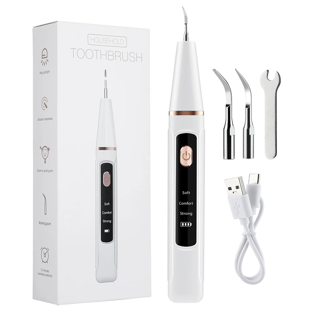 Ultrasonic Dental Scaler – Electric Teeth Cleaner & Tartar Remover for Plaque and Calculus Removal