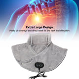 Electric Heating Neck & Shoulder Pad – Thermal Compress Vibration Shawl with 3 Heat Levels