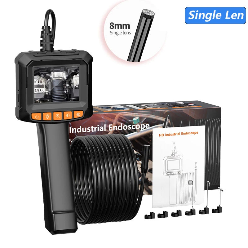 Endoscope Camera with 4.3" IPS HD Screen – 1080P Borescope with 8 LED Lights, IP67 Waterproof Inspection Camera for Automotive & Home Use