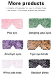 Natural Rose Quartz Eye Mask Massager Jade Relax Sleep Massage Tools Care Stone Face Cooling Sleep Mask