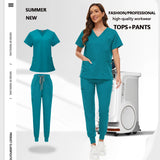 Unisex Medical Scrub Set with Pockets – Jogger-Style Nurse & Doctor Uniform for Clinical, Surgical & Veterinary Work
