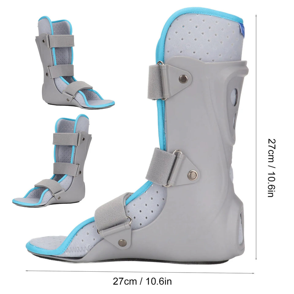 Breathable Adjustable Ankle Support Brace – Fracture & Sprain Stabilizer with Fixation Splint