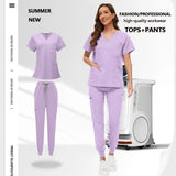 Unisex Medical Scrub Set with Pockets – Jogger-Style Nurse & Doctor Uniform for Clinical, Surgical & Veterinary Work