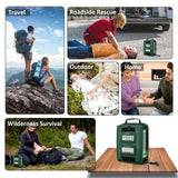 BearHoHo Size M First Aid Kit – Professional Medical Rescue Kit for Outdoor, Car, Travel, School & Hiking Emergencies