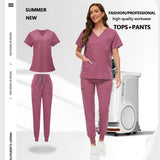 Unisex Medical Scrub Set with Pockets – Jogger-Style Nurse & Doctor Uniform for Clinical, Surgical & Veterinary Work