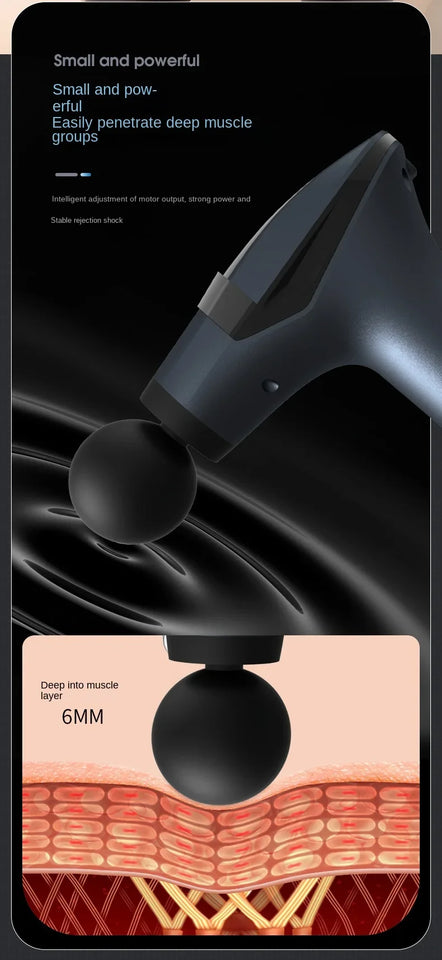 Long-Handle Massage Gun – Multifunctional Deep Tissue Percussion Massager for Full Body Muscle Relaxation