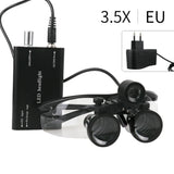 Dental Surgical Loupes 2.5X/3.5X with LED Light – Medical Magnifying Glasses for Dentistry & Surgery