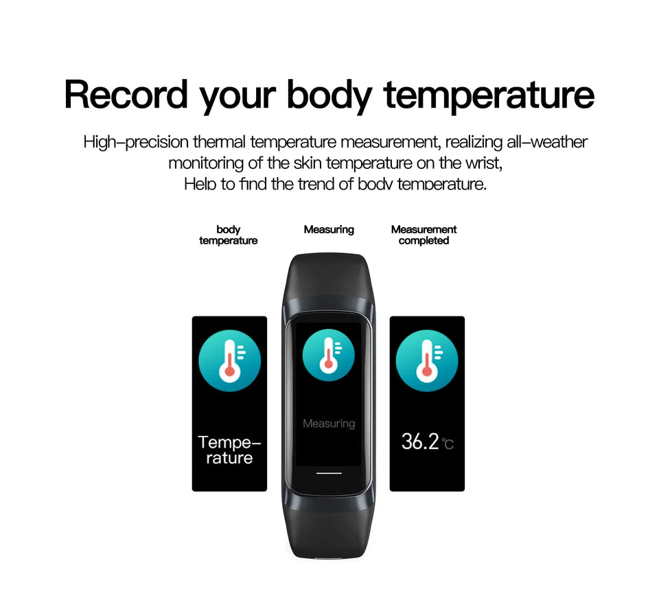 AMOLED Smart Fitness Watch – Waterproof Health Tracker with Heart Rate, SpO2 & Sports Modes for Men & Women
