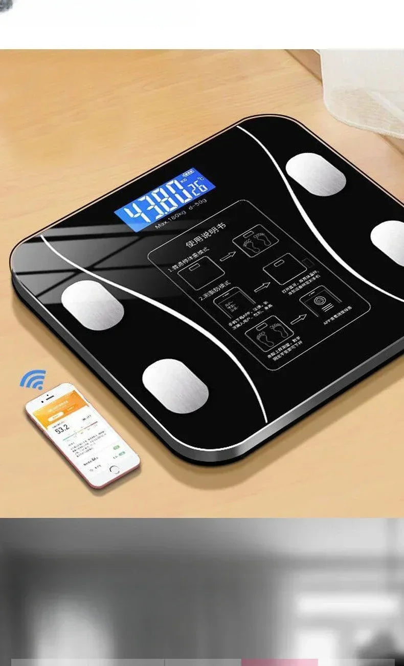 Smart Bluetooth Body Fat Scale – Ultra-Precise Electronic Weight & Body Management
