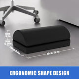Foot Rest for Under Desk At Work, Comfortable Foot Stool with 2 Adjustable Heights for Office, Home, Car