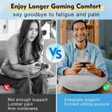 Ergonomic U-Shaped Gaming Pillow – Arm & Elbow Support Lap Cushion for Adults & Kids (Crocheting, Reading, Gaming)