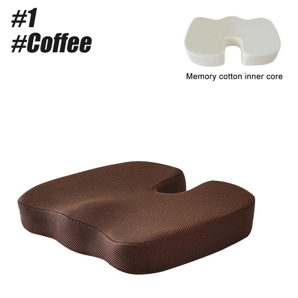 Seat Cushion Office Chair Cushions Coccyx Orthopedic Memory Foam U Seat Massage Chair Cushion Pad Car Massage Cushion