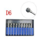 10PCS Assorted Tungsten Steel Dental Polisher Burs – 2.35MM Low-Speed Handpiece Drill Bits for Dental Lab